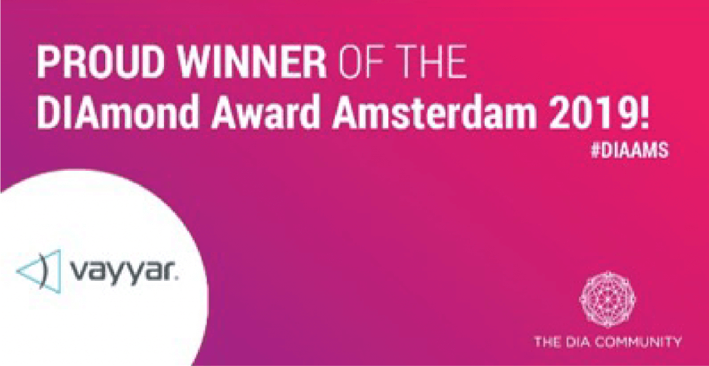 Proud Winner of the DIAmond Award Amsterdam 2019