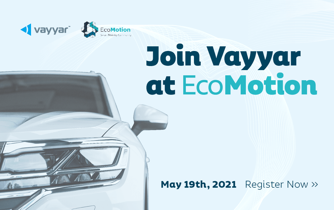 Join Vayyar at EcoMotion May 19th, 2021, Register now