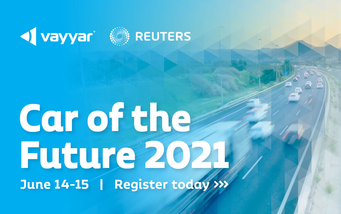 Vayyar and Reuters present Car of the Future 2021, June 14-15, Register today