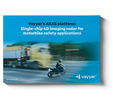 Vayyar's ARAS platform: Single-chip 4D imaging radar for motorbike safety applications
