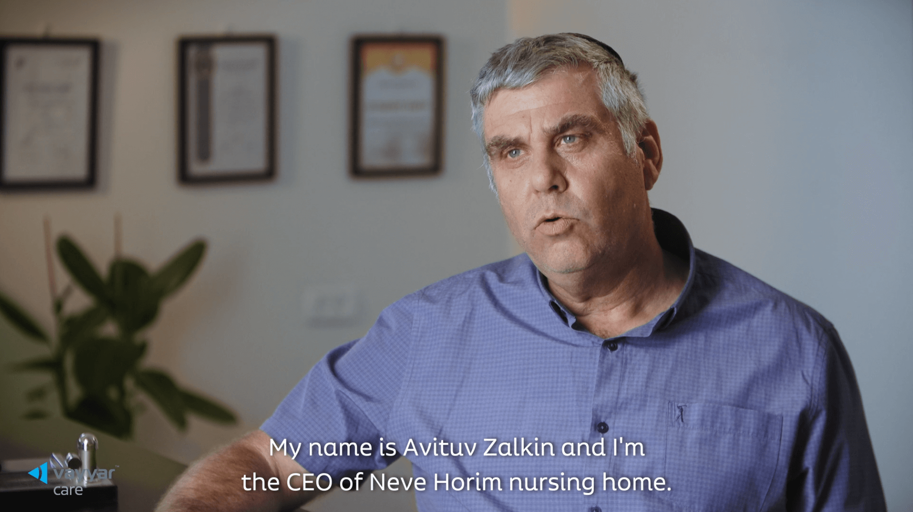 My name is Avituv Zalkin and I'm the CEO of Neve Horim nursing home.